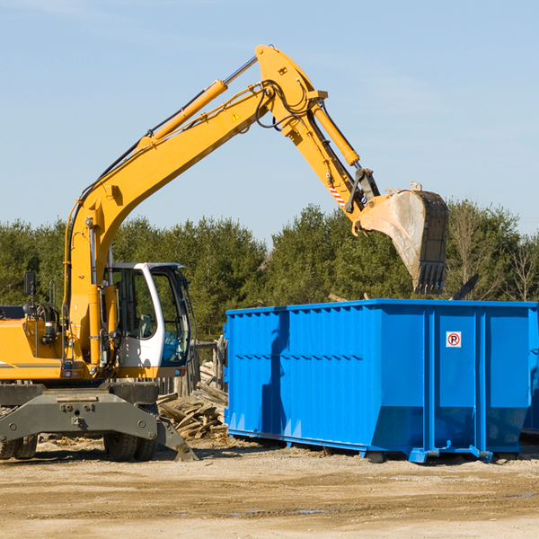 can i choose the location where the residential dumpster will be placed in Livingston SC